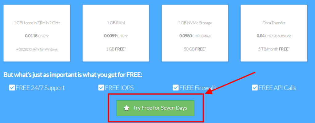 cloudsigma free hosting