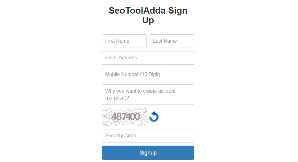 SeoToolAdda-Signup