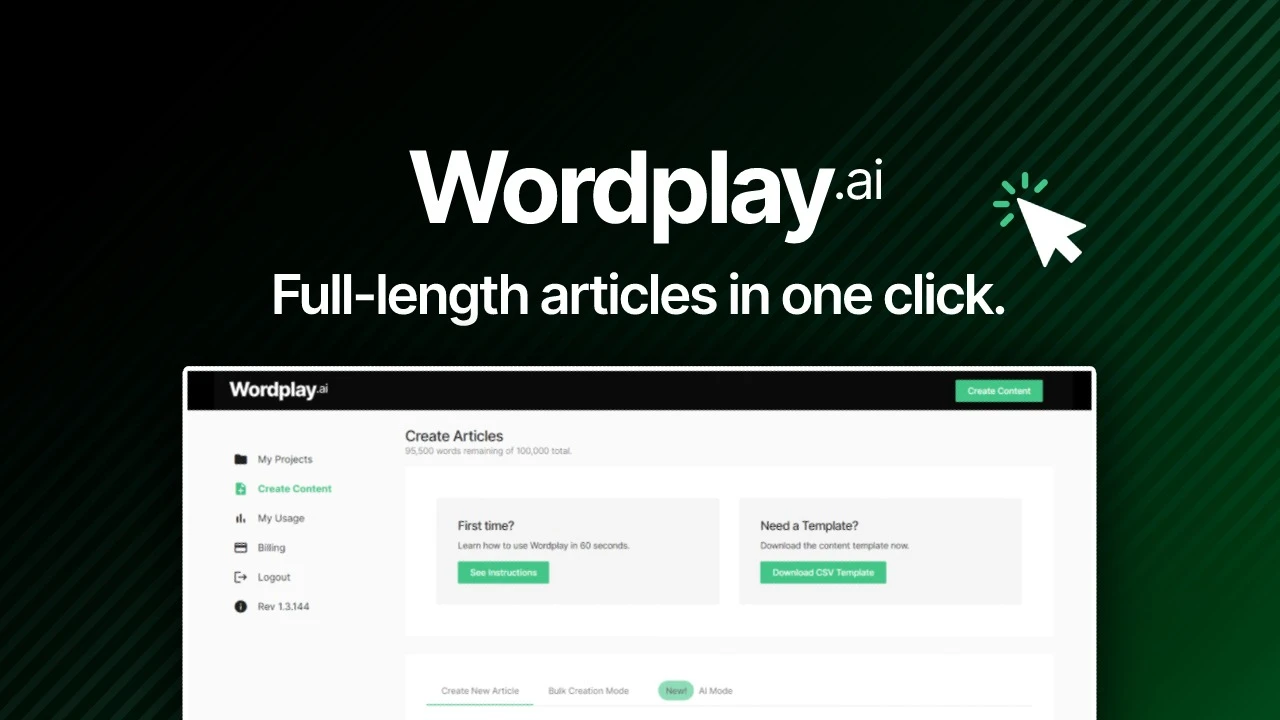 Wordplay – Long-Form AI Writer